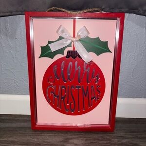 Ashland Red and Green Christmas Ornament Wall Decor